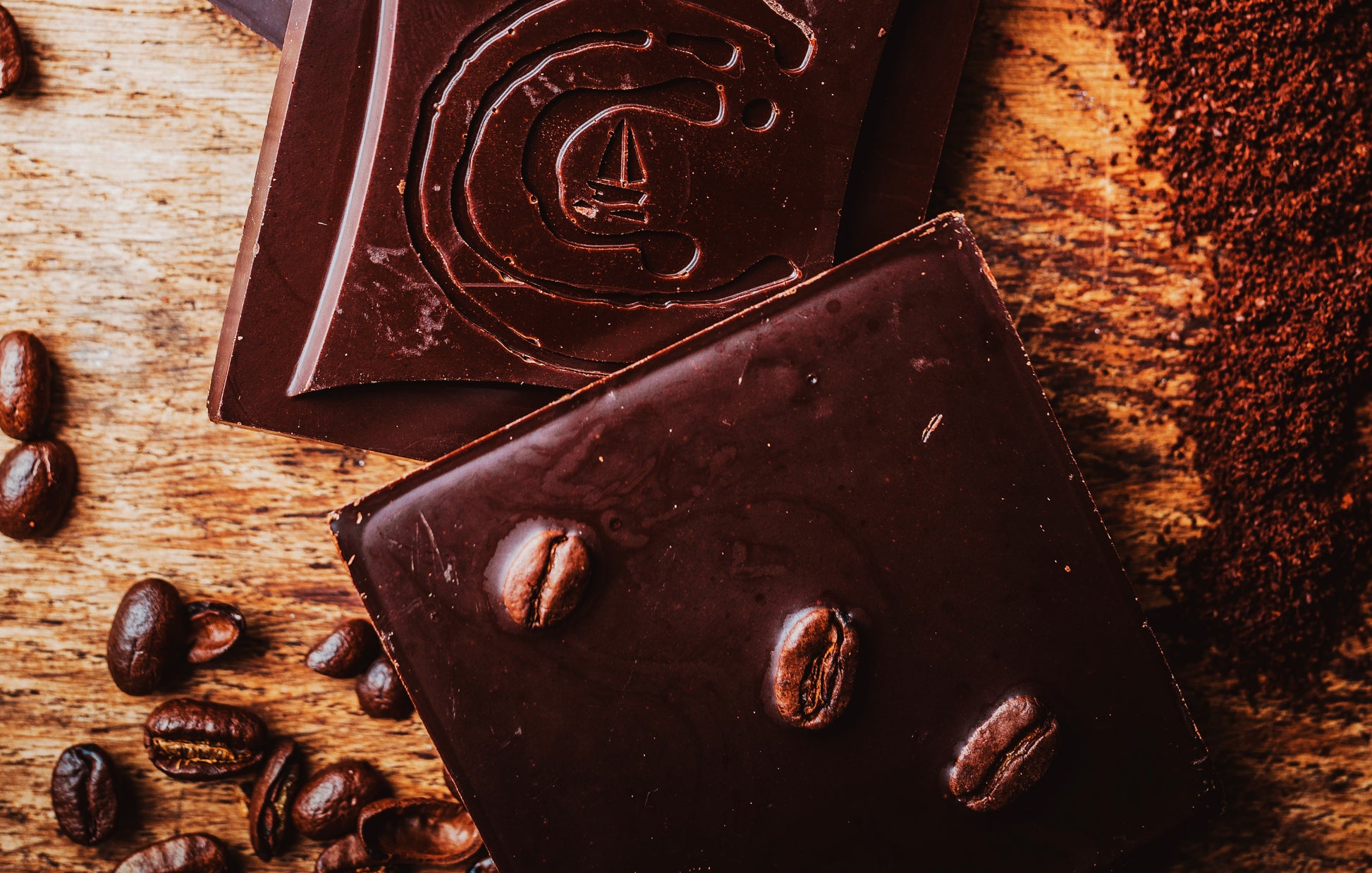 Cornwall's Chocolate Cove plant based, soya, palm oil, cane sugar and gluten free organic raw chocolate. Freshly Ground Coffee