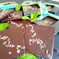 Cornwall's Chocolate Cove plant based, soya, palm oil, cane sugar and gluten free, organic raw chocolate. Mint Crunch